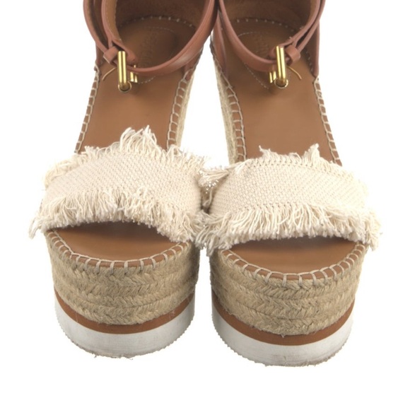 See by Chloe Tan and Cream Wedge Sandals - Picture 2 of 5